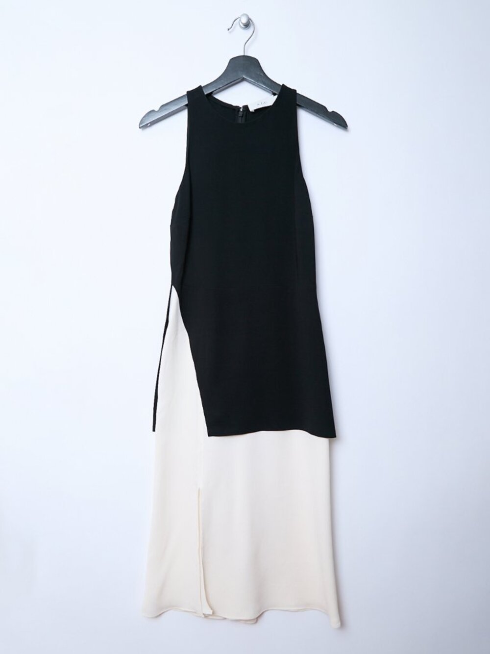A.L.C. Mer Sleeveless Two Tone Layered Midi Shift Dress Size 6 sorority cocktail